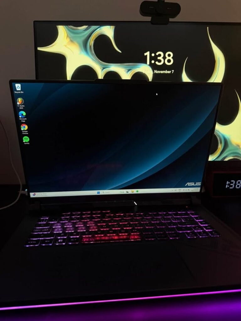 ASUS ROG Strix G16 RTX 5070 Ti RGB Keyboard