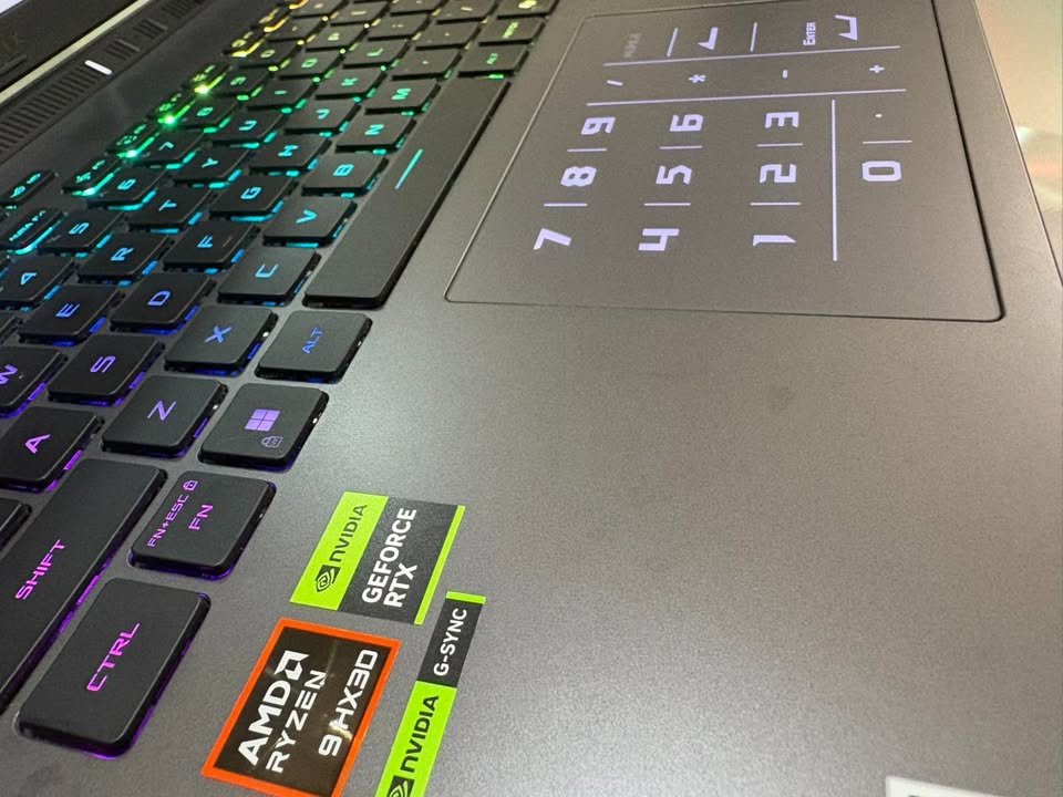 Graphics card of ASUS ROG Strix G16, AMD Ryzen 9 8940HX