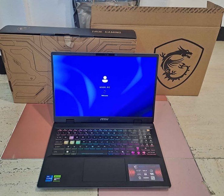 MSI Crosshair 17 gaming laptop with RTX 5070 graphics and RGB keyboard