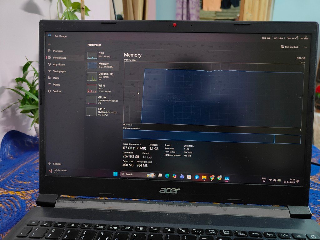 DDR4 RAM Speed Test Screenshot
