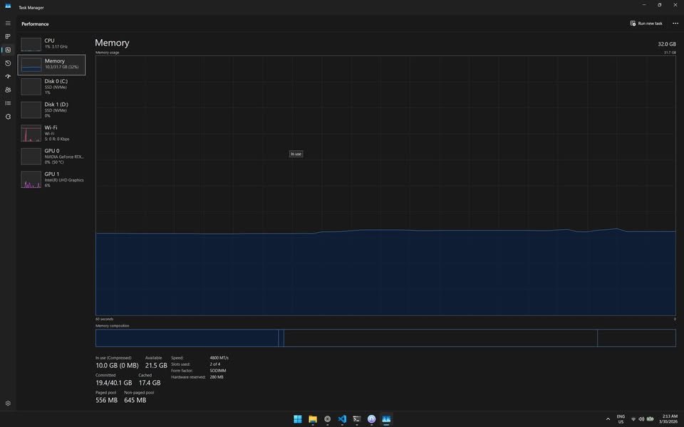 DDR5 RAM Speed Test screenshot